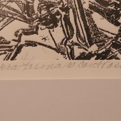 Lot 195: ORIGINAL Etching "Terra Firma With Contrast" by BARBARA LEYENDECKER