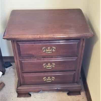 Lot #229  Lexington 3 drawer Nightstand