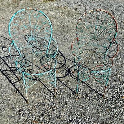 Vintage Iron Garden Chairs