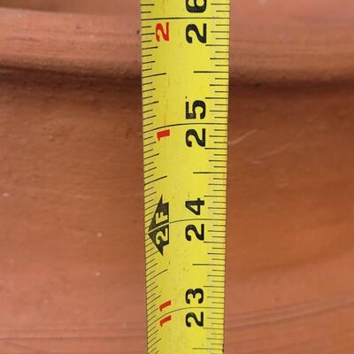 Lot 201: Vintage Large Terracotta Vase with a Cow