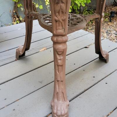 Lot 203: Vintage Cast Iron English Pub Table