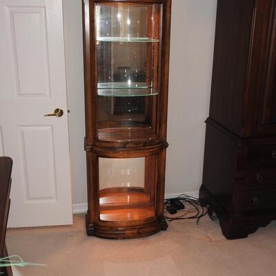 Beautiful Lighted Curio Cabinet