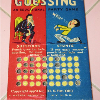 MS Vintage Punch Card Game for 