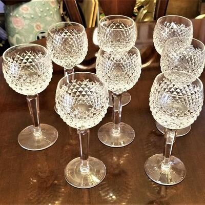 Lot #248  Lot of 8 WATERFORD Goblets in the 