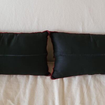 Lot 209: (2) Sheesha Style Pillows and 2 Small Velvet Pillows