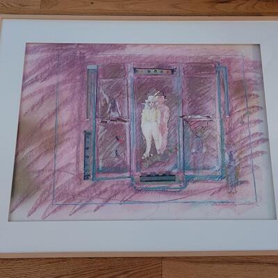 Lot 211: Original Artwork "Window Fashion au Courante with Jubilation" by BARBARA LEYENDECKER