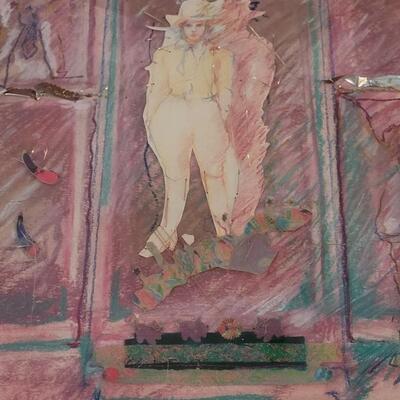 Lot 211: Original Artwork "Window Fashion au Courante with Jubilation" by BARBARA LEYENDECKER