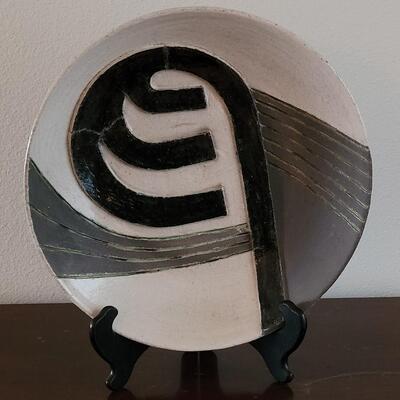 Lot 212: Ceramic Plate Marked by Artist