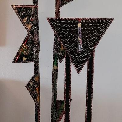 Lot 214: Original Painted Assemblage Wood Sculptures by BARBARA LEYENDECKER