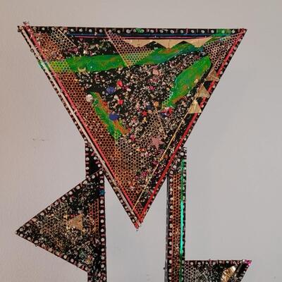 Lot 214: Original Painted Assemblage Wood Sculptures by BARBARA LEYENDECKER