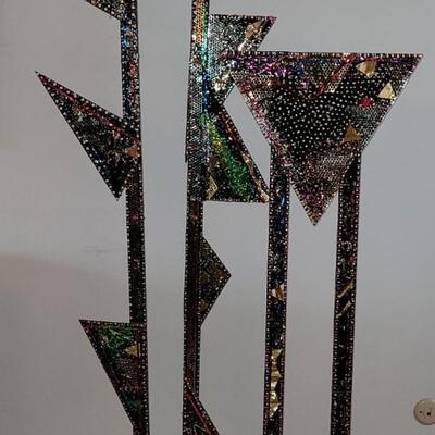 Lot 214: Original Painted Assemblage Wood Sculptures by BARBARA LEYENDECKER