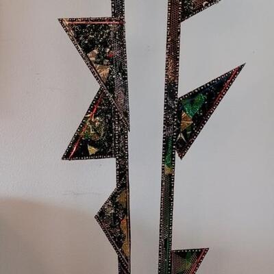 Lot 214: Original Painted Assemblage Wood Sculptures by BARBARA LEYENDECKER