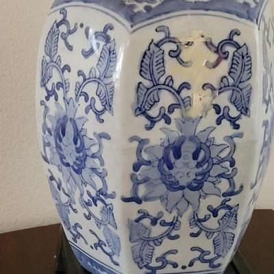 Lot 217: Chinese Jar with Foo Dog And Stand