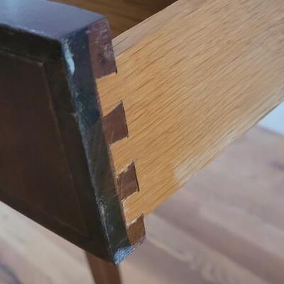 Lot 220: Antique Kittinger Gainsborough Chippendale Handpainted Drop Leaf Table