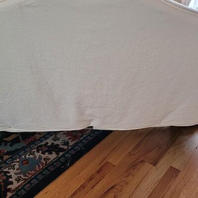 Lot 223: Antique Couch Covered with A Canvas Colored Cover