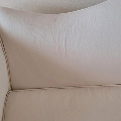 Lot 223: Antique Couch Covered with A Canvas Colored Cover