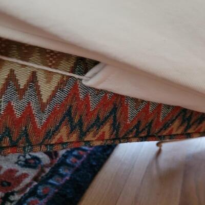 Lot 223: Antique Couch Covered with A Canvas Colored Cover
