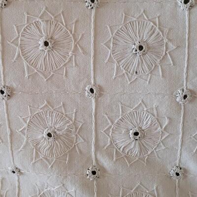 Lot 226: (2) White Sheesha Decorative Pillows