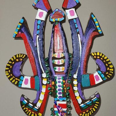 Lot 228: Original Painted Assemblage Wood Sculptures by BARBARA LEYENDECKER
