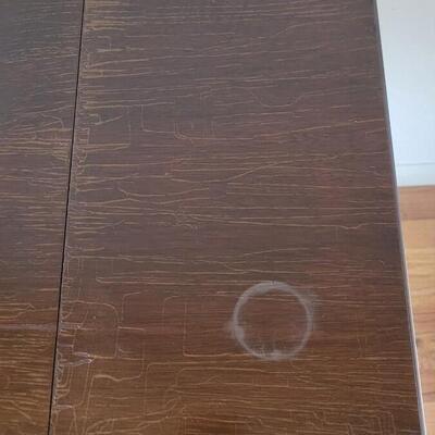 Lot 229: Antique Kittinger Gainsborough Chippendale Inlayed Drop Leaf Table