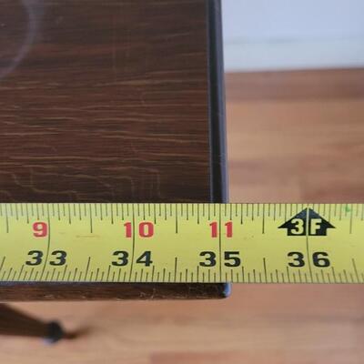Lot 229: Antique Kittinger Gainsborough Chippendale Inlayed Drop Leaf Table