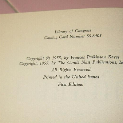 MS Frances Parkinson Keyes Cookbook 1955 First 1st Edition Conde Nast Publisher