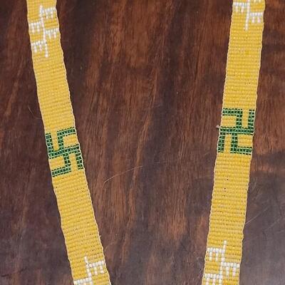 Lot 239: Antique 1920's Navajo Rolling Log Beaded Necklace