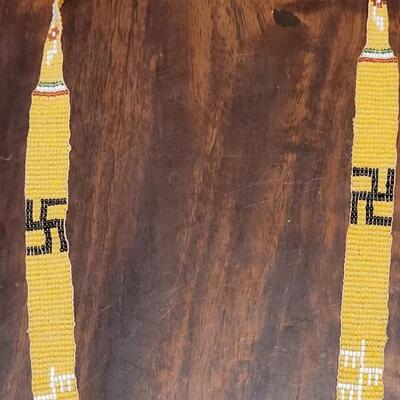 Lot 239: Antique 1920's Navajo Rolling Log Beaded Necklace