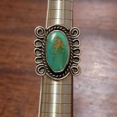 Lot 240: Old Pawn Navajo Royston Turquoise Ring