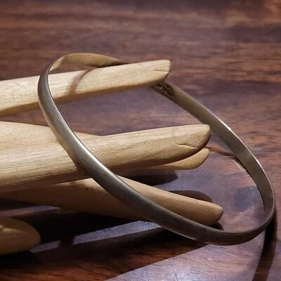 Lot 242: TAXCO Sterling Bangle Bracelet