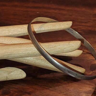 Lot 242: TAXCO Sterling Bangle Bracelet