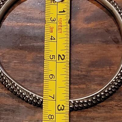 Lot 243: Vintage Mexican Sterling Bangle Bracelet Marked ROSI