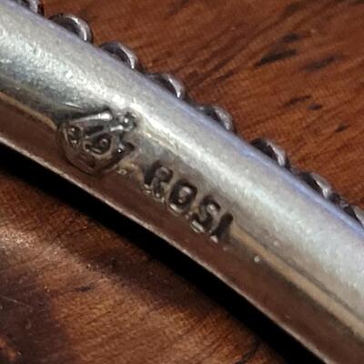 Lot 243: Vintage Mexican Sterling Bangle Bracelet Marked ROSI