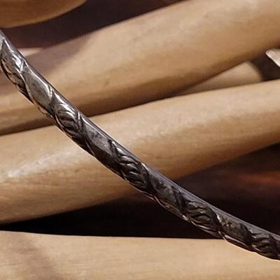 Lot 244: TAXCO Sterling Bangle Bracelet
