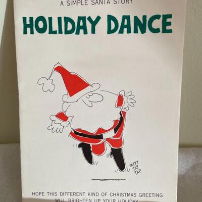 ST VINTAGE SANTA HOLIDAY DANCE CARD