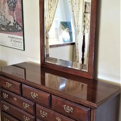 Lot #253  Lexington Dresser with Mirror - nice condition
