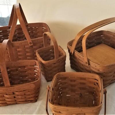 Lot #260   Lot of Collectible Longaberger Baskets