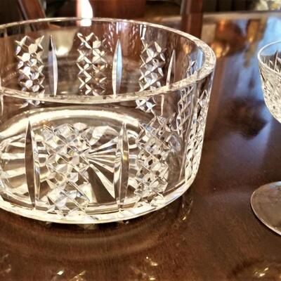 Lot #261  WATERFORD Bowl and 2 Waterford "Alana" Sherbets/Champagnes