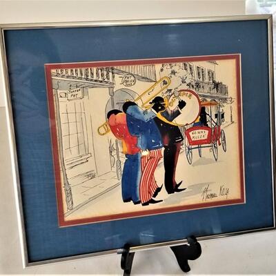 Lot #262  Original Watercolor by listed Artist T. Taltavall