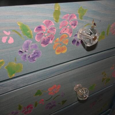 LOT 321 HAND PAINTED DRESSER