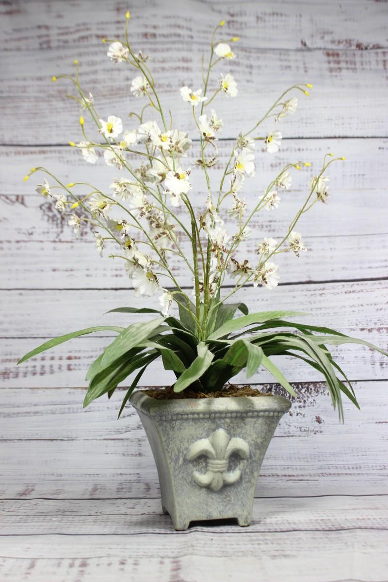 Artificial Flower Leaf Home Decor Planter
