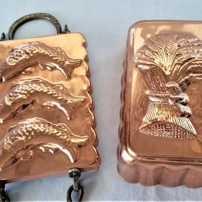Lot #269  Lot of 3 Contemporary Decorative Copper Molds