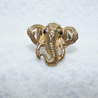 Elephant Ring  - Gold Tone