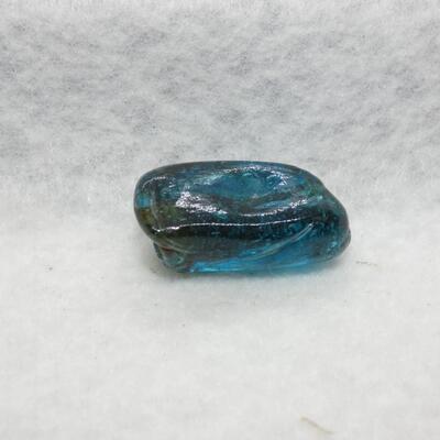 Large Glass Bead Blue