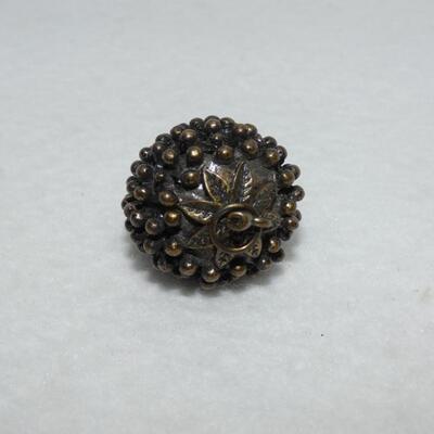 Brass colored large Strawberry or Pinecone Pendant