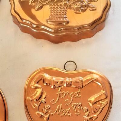 Lot #275  Lot of Decorative Copper Molds