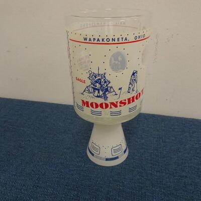 LOT 330. NEIL ARMSTRONG APOLLO 11 GLASS