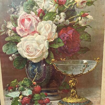 Cupid Roses Litho by G Robie - G.P. 5498