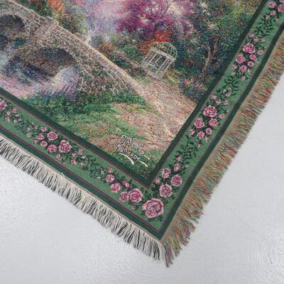 LOT 335. THOMAS KINKADE THROW BLANKET