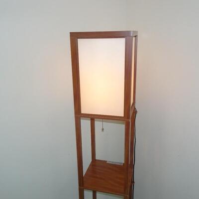LOT 341. MODERN TABLE SHELF LAMP